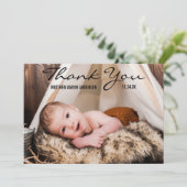 Nouvelle carte BT de faire-part de photo de bébé (Debout devant)