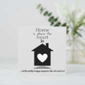 Nouvelle carte d'accueil (drôle) La maison est où  (Debout devant)