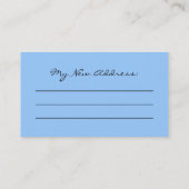 Nouvelle carte d'adresse (Dos)