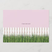 Nouvelle carte d'adresse avec clôture de piquets e (Dos)