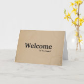 Nouvelle carte d'aquarelle d'accueil des employés (Fleur jaune)