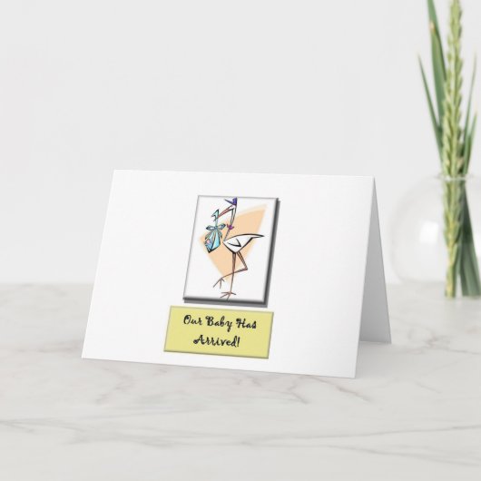 Nouvelle carte d'arrivée pour bébés (Devant)