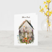 Nouvelle carte d'art de fleurs (Fleur jaune)