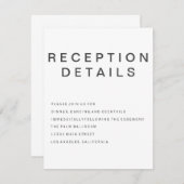 Nouvelle carte de boîtier minimaliste gothique (Devant / Derrière)