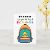 Nouvelle Carte De Démarrage De L'École Pour Le Can (Fleur jaune)