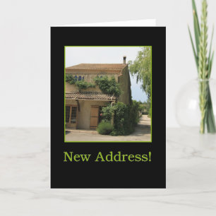 Nouvelle carte de faire-part d'adresse