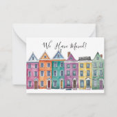 Nouvelle carte de Faire-part de déplacement de l'a (Devant)