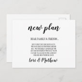 Nouvelle carte de Faire-part de modification de da (Devant / Derrière)