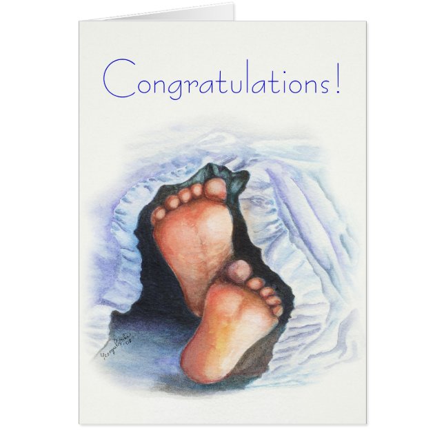 Nouvelle carte de félicitations de bébé (Devant)