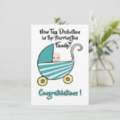 Nouvelle Carte de Félicitations Déduction Fiscale (Debout devant)