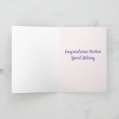 Nouvelle carte de félicitations pour bébé (Intérieur)