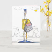 Nouvelle carte de félicitations pour bébé (Fleur jaune)