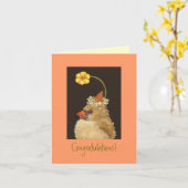 nouvelle carte de félicitations pour bébé (Fleur jaune)