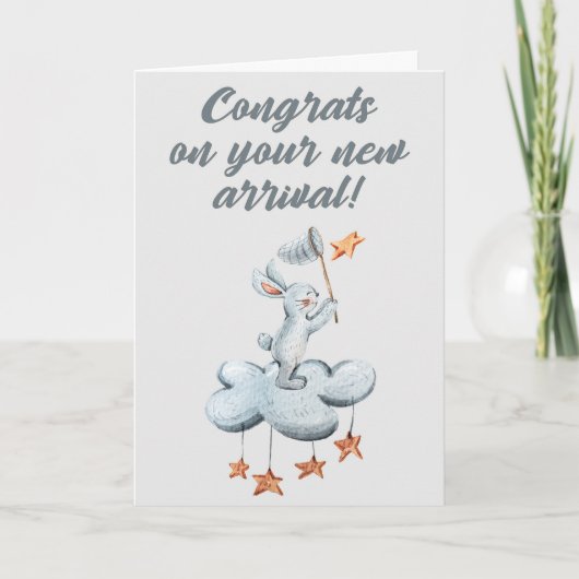 Nouvelle carte de félicitations pour bébé (Devant)