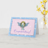 Nouvelle carte de félicitations pour bébé (Fleur jaune)