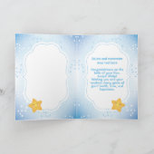 Nouvelle carte de félicitations pour bébé garçon (Intérieur)