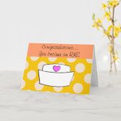 Nouvelle carte de félicitations pour les infirmièr (Fleur jaune)