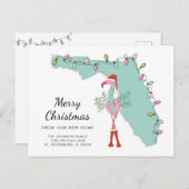 Nouvelle carte de Floride de maison de Noël Flaman (Devant / Derrière)