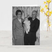 Nouvelle carte de grands-parents (personnalisable) (Fleur jaune)