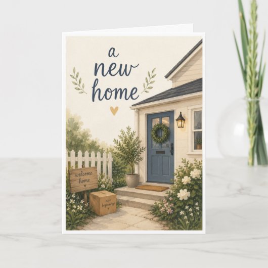 Nouvelle carte de maison (Devant)