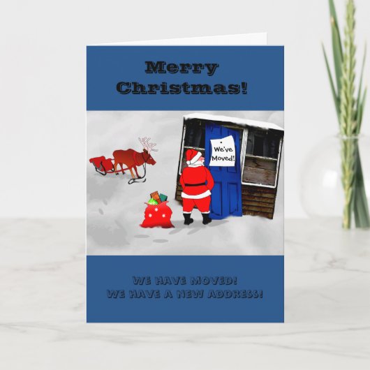 Nouvelle carte de Noël Faire-part d'adresse (Devant)