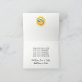 Nouvelle carte de Noël Flamant rose rose (Intérieur)