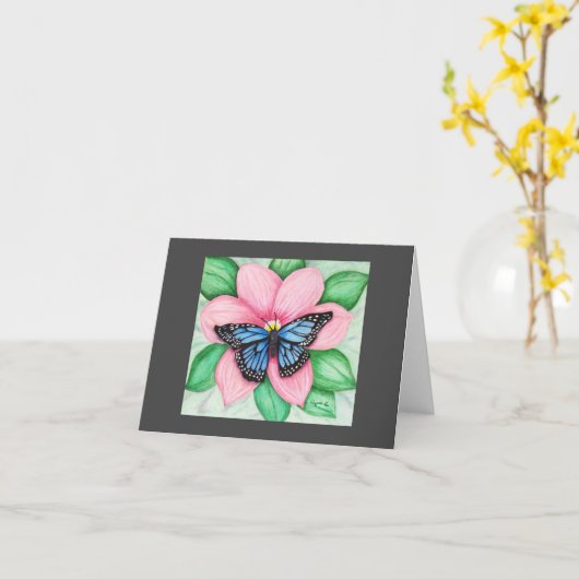 Nouvelle carte de note de début (Fleur jaune)