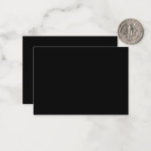 Nouvelle carte de note plate de logo de texte pers (Devant/Arrière en situation)