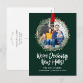 Nouvelle carte de notification de déménagement Cou (Devant / Derrière)