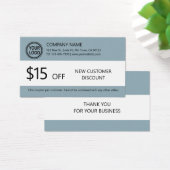 Nouvelle carte de rabais client (Bureau)