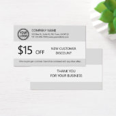Nouvelle carte de rabais client (Bureau)
