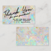 nouvelle carte de réduction opal (Devant / Derrière)