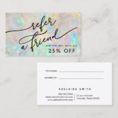 nouvelle carte de référence de texture opale (Devant / Derrière)