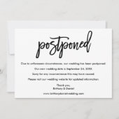 Nouvelle carte de script de brosse de date Mariage (Devant)