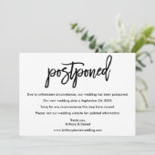 Nouvelle carte de script de brosse de date Mariage (Debout devant)