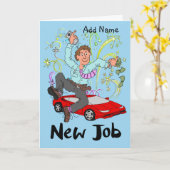 Nouvelle carte de travail pour un homme (Fleur jaune)