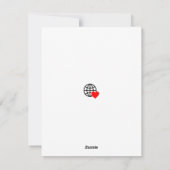 Nouvelle carte de vacances à plat avec logo et tex (Dos)