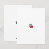 Nouvelle carte de vacances à plat avec logo et tex (Devant / Derrière)