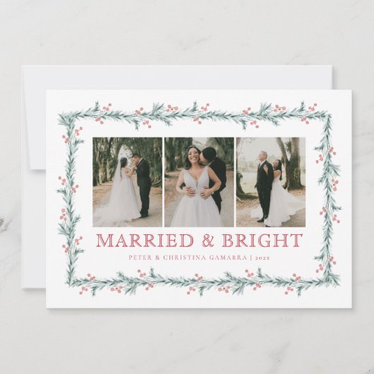 Nouvelle Carte de vacances de Noël Multiphoto (Devant)