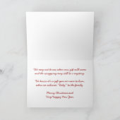 Nouvelle carte de vacances Joyeux Noël Amour Père  (Intérieur)