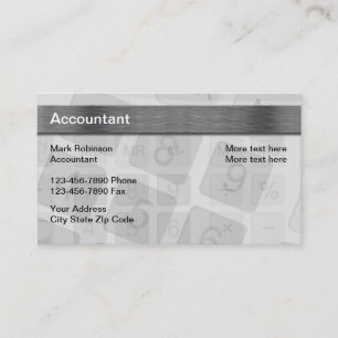 Nouvelle Carte de Visite de Comptable