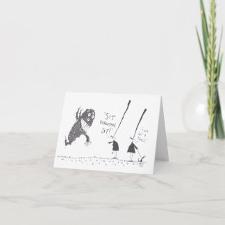 Nouvelle carte de voeux de chien