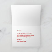 Nouvelle carte de voeux de travail (Intérieur)