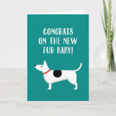 Nouvelle carte de voeux Félicitations Chien Furbab (Devant)