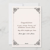 Nouvelle carte de voeux Hijabi Mabrouk (Dos)