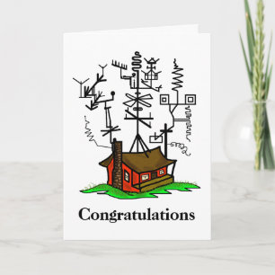 Nouvelle carte de voeux Home Ham Radio Personnalis