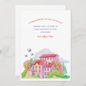 Nouvelle carte de voeux Home Springtime (Devant / Derrière)