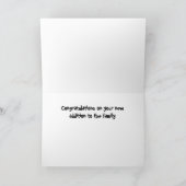 Nouvelle carte de voeux pour bébé (Intérieur)