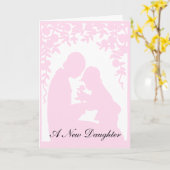 Nouvelle carte de voeux pour bébé (Fleur jaune)