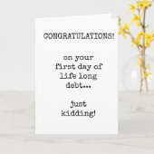 Nouvelle carte d'habitation, Félicitations, Drôle, (Fleur jaune)